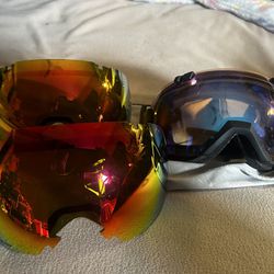 Smith I/OX Goggles W/ Replacement Lenses 
