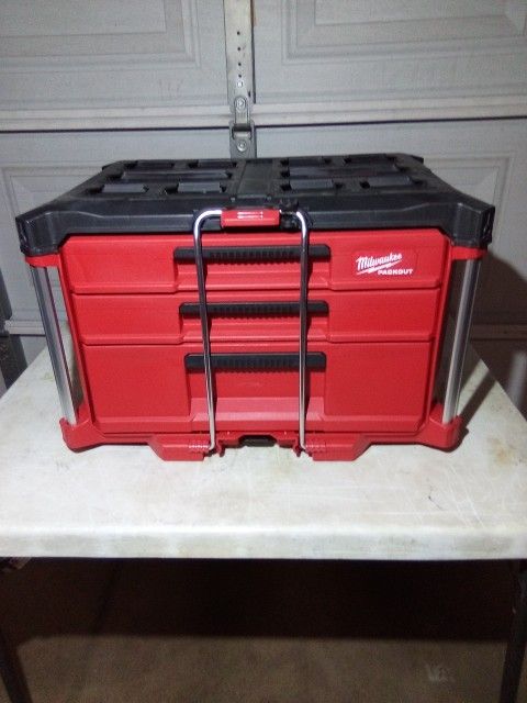 Milwaukee Packout 3 - Drawer Tool Box New
