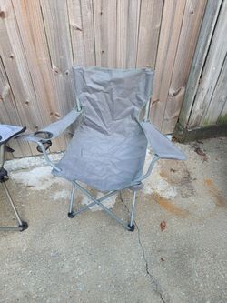 Grey outdoor chair $5