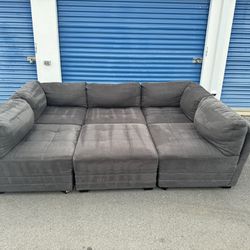 Gray 6 piece modular couch FREE DELIVERY! OBO
