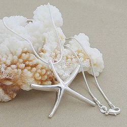 Collar Con Estrella de Mar Plata 925