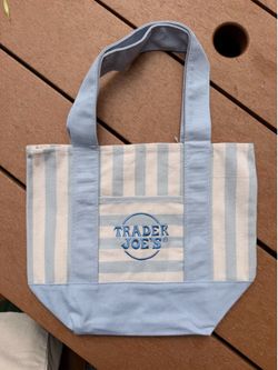 Trader Joe’s striped summer tote bag