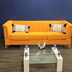 Modern Orange Couch