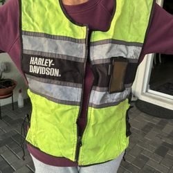 Harley Davidson Safety Vest, Size Large 