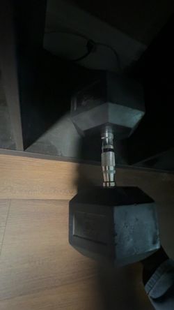A pair of 80 pounds dumbbells