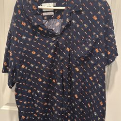 Goodfellow Button Up Casual Short Sleeve