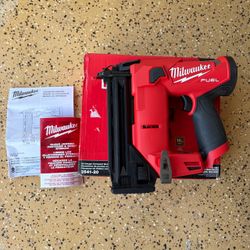 Milwaukee M12 FUEL 12-Volt Lithium-Ion Brushless Cordless 18-Gauge 1-1/2 in. Compact Brad Nailer (Tool Only)