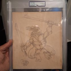 official psa authenticated drawing by co creator of TMNT PRE MIRAGE ERA