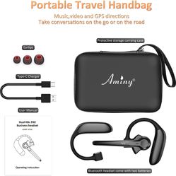 Wireless Bluetooth headset With AI noise Cancelling 