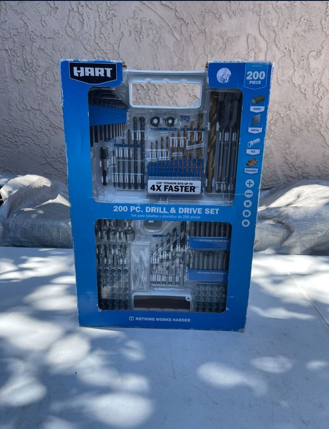 HART 200-Count Assorted Drill and Drive Bit Set with