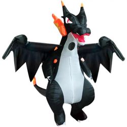 3 Inflatable Costumes - T-Rex, Spinosaurus & Fire Dragon