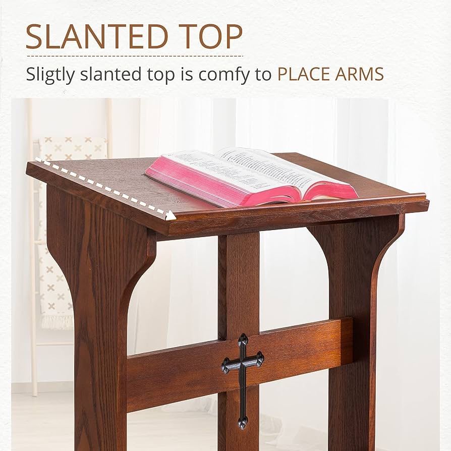 Prayer Bench Stool, Padded Kneeling Stool for Prayer, Wooden Church