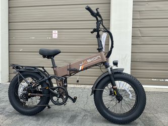 Brand New JASION Hunter Pro 1000 Watt Dual Suspension Electric Bike Beast Brown