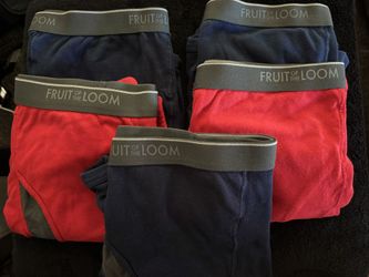 4XL 5pr Men’s Fruit of the Loom Boxer Briefs Size 4XL