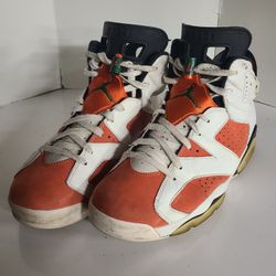 Nike Air Jordan 6 Retro Gatorade Shoes Sneakers Like Mike Orange 384664-145 Sz 10