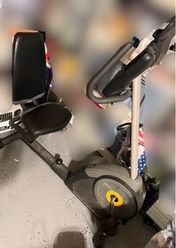 Recumbent stationary exercise bike