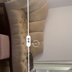 FREE Couch - Suede Chaise Upholstery 