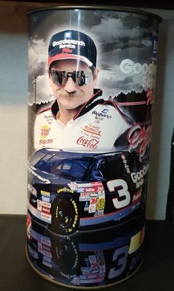 Vintage Dale Earnhardt #3 GM Goodwrench Plus Service Racing Trash Can 19" Tall