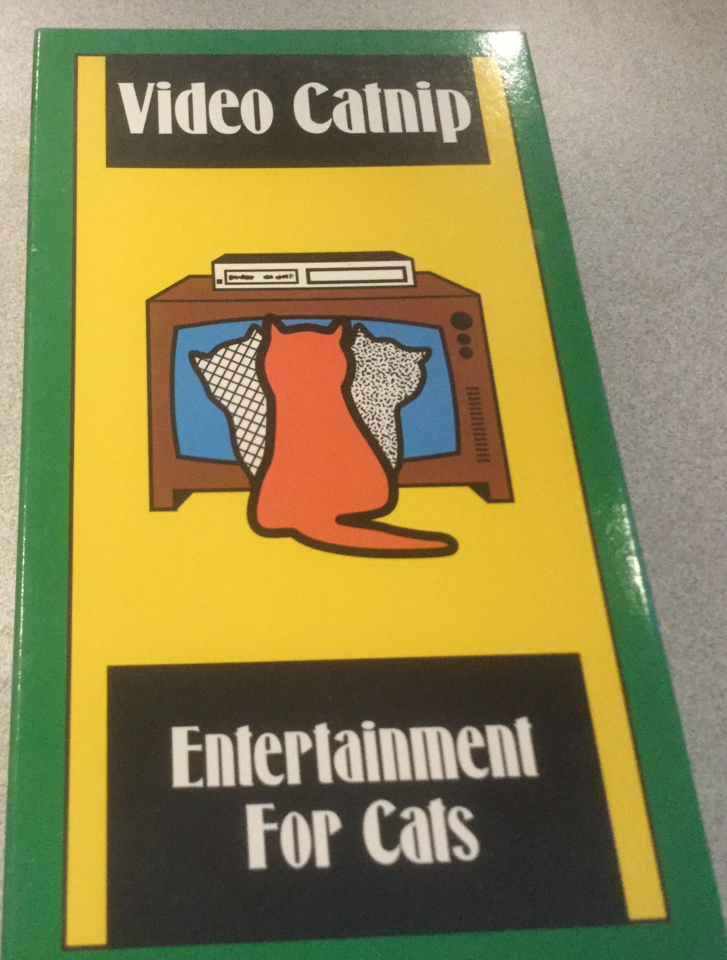 Video Catnip Entertainment for cats. VHS TAPE
