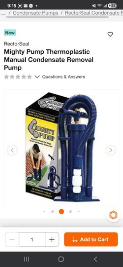Might Pump Manual Condensate Removal Pump