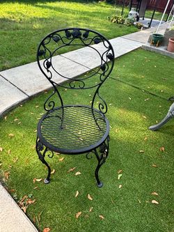 Wrought Iron Bistro Patio Chair