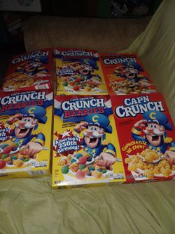 Cap'n Crunch Cereal Variety Bundle – 6 Boxes