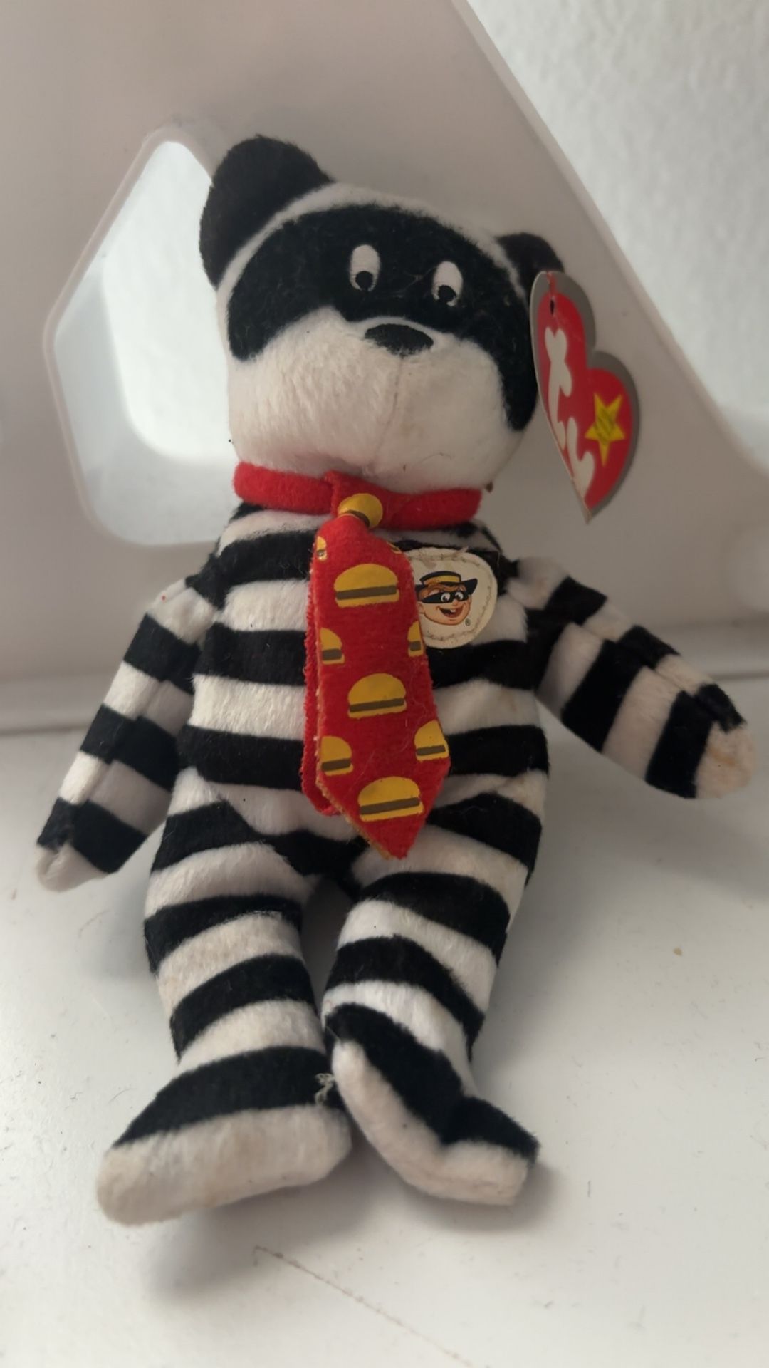 TY TEENIE BEANIE BABIES McDonald’s 25th Anniversary Hamburglar The Bear