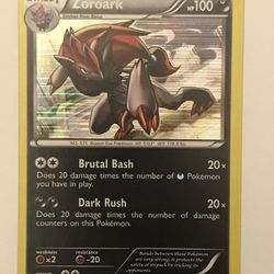 Pokemon Card Legendary Treasures Holo Zoroark 90/113. 