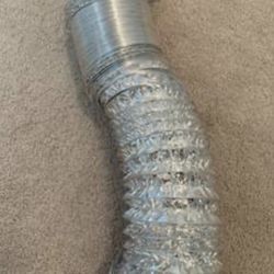 Laundry 8’ Semirigid Dryer Vent w/2 Clamps 
