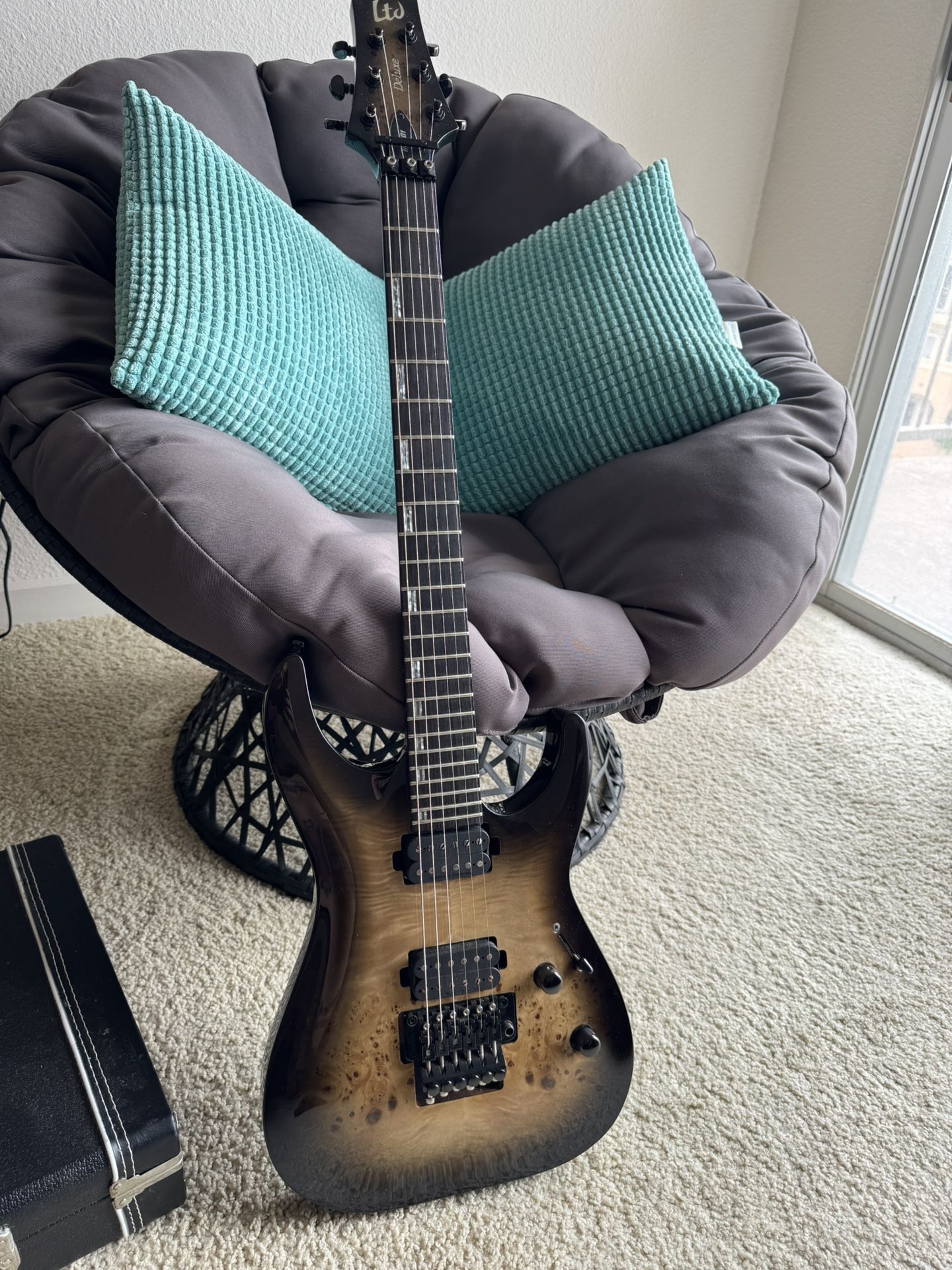 ESP LTD H-1001 FR in Black Natural Burst