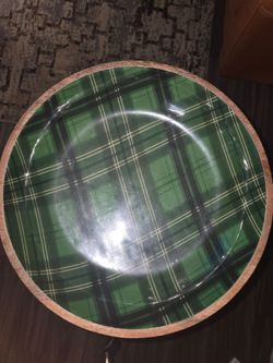Thirstystone Lg Round Wood/Enamel Bowl