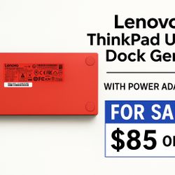Lenovo ThinkPad USB-C Dock Gen 2 w/ Adapter – Works Great!