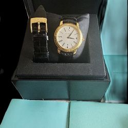 Men's 18k Yellow Gold Tiffany & Co Quartz Timepiece 