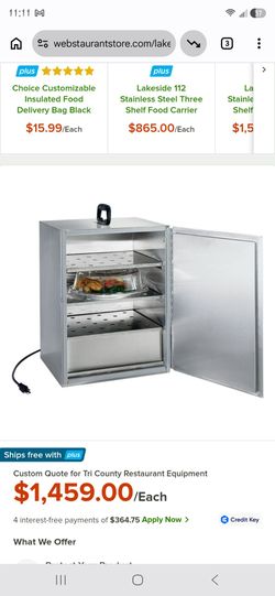 Three shelf food carrier