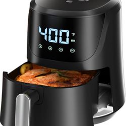 4.2 QT Air Fryer Oven Cooker with Two Independent Frying Baskets, Temperature and Time Control Dishwasher Non-stick Basket LED Digital Touch Screen (B