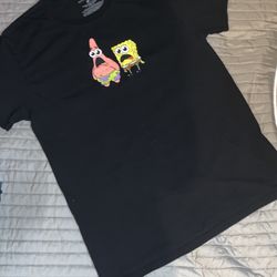 SpongeBob And Patrick Black T-shirt
