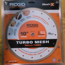 Ridgid Turbo Mesh 10" TILE SAW BLADES