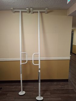 Safety poles for elderly