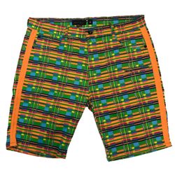 Men’s “Sherbet” colored plaid shorts. Sizes 34, 36, 38, and 40.