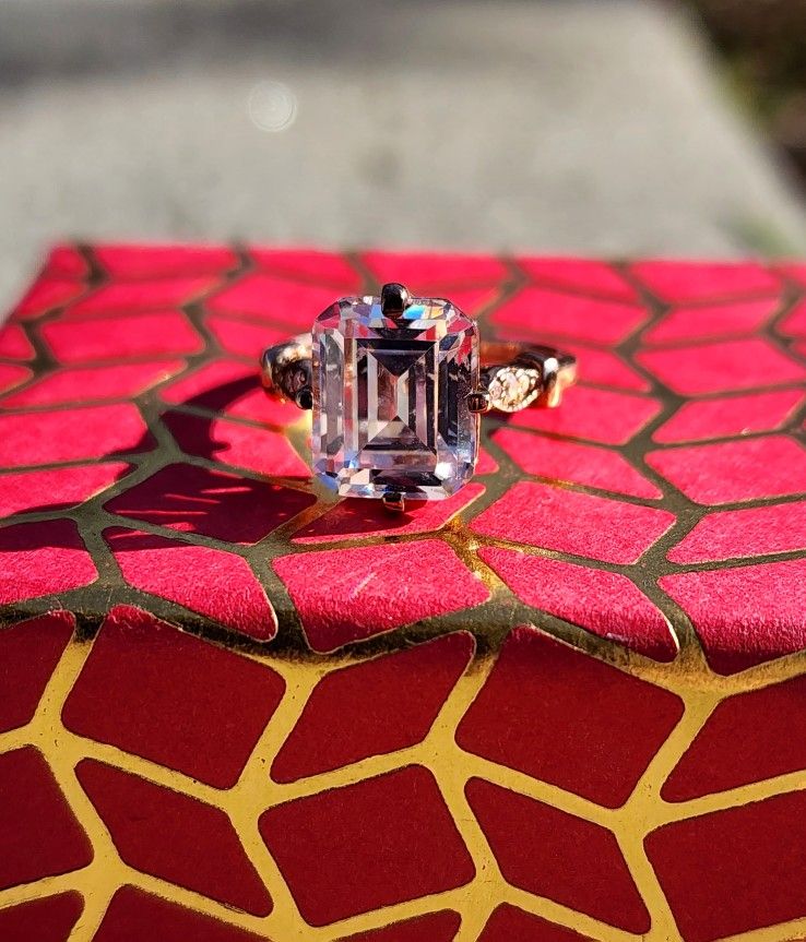 2ct Rose-gold Moissanite Ring