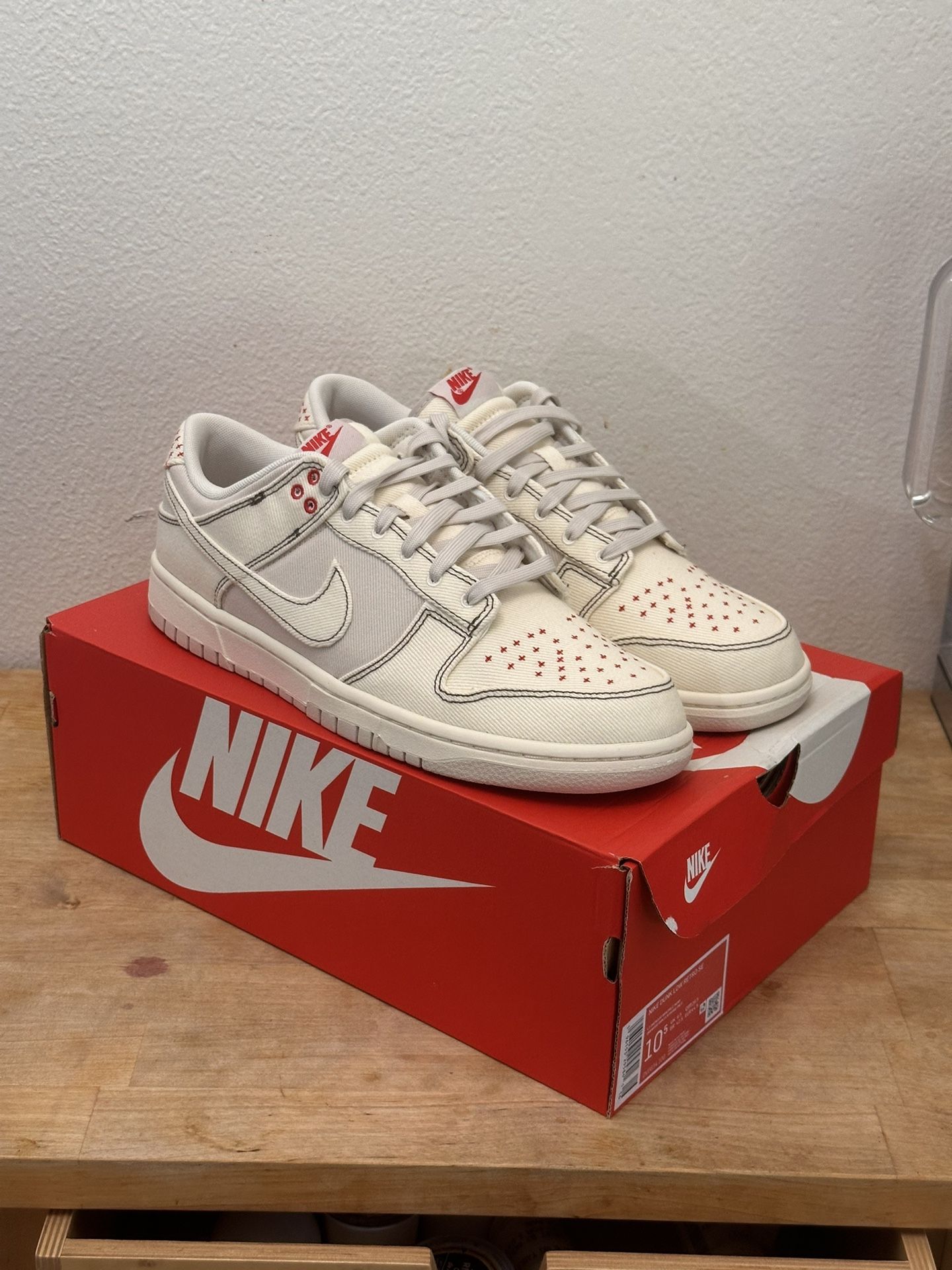 Nike Dunk Low - Light Orewood Brown Sashiko - Size 10.5
