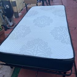 Twin Bed  frame with mattress