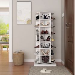 7-Tier Shoe / Handbag Display Carousel  Cabinet/ 360 Display Rack (Holds up to 35 Pairs of Shoes) [NEW IN BOX] **Retails for $300+ ^Assembly Required^