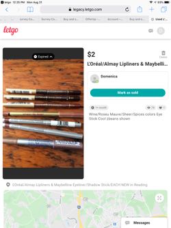 New. Each Lip & Eye Pencils