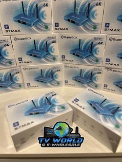 SuperBOX Super box S7 Models Max, S7 Pro, S6 Ultra, Supreme & Vsee V6 Plus, V6 Max Vsee Elite Mini, Elite Ultra 8 Authorized Wholesale distributors 