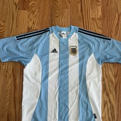 Argentina Home 2002 World Cup Jersey