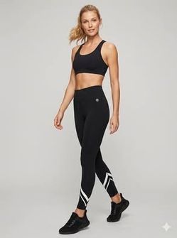 TORY BURCH SPORT black  weightless chevron leggings Women’s size small