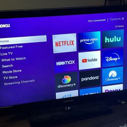 Samsung 40” Class With Roku Streaming Device  