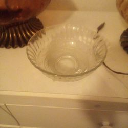 Vintage Glass Bowl 2 Lil Crack 