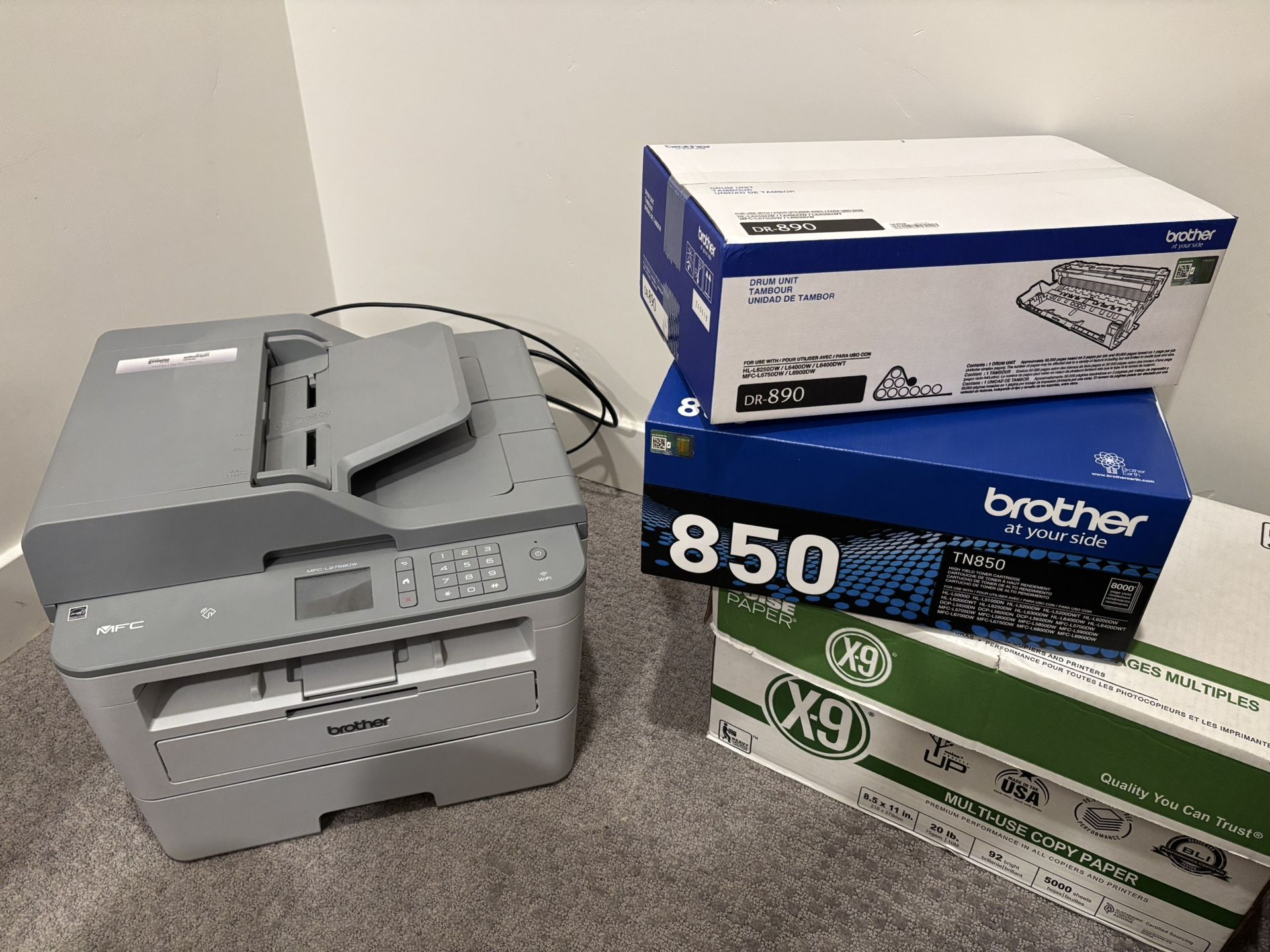 brother Printer and Replacement Cartridges $600 Total Value